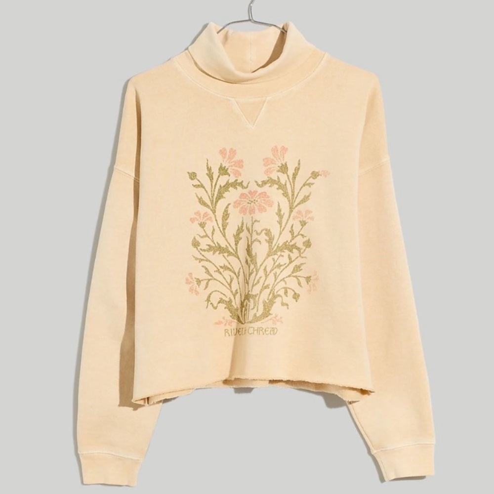 Rivet & Thread Floral Turtleneck Sweatshirt